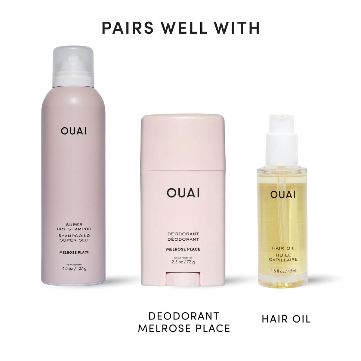OUAI Super Dry Shampoo Melrose Place 4.5 Oz usage instructions