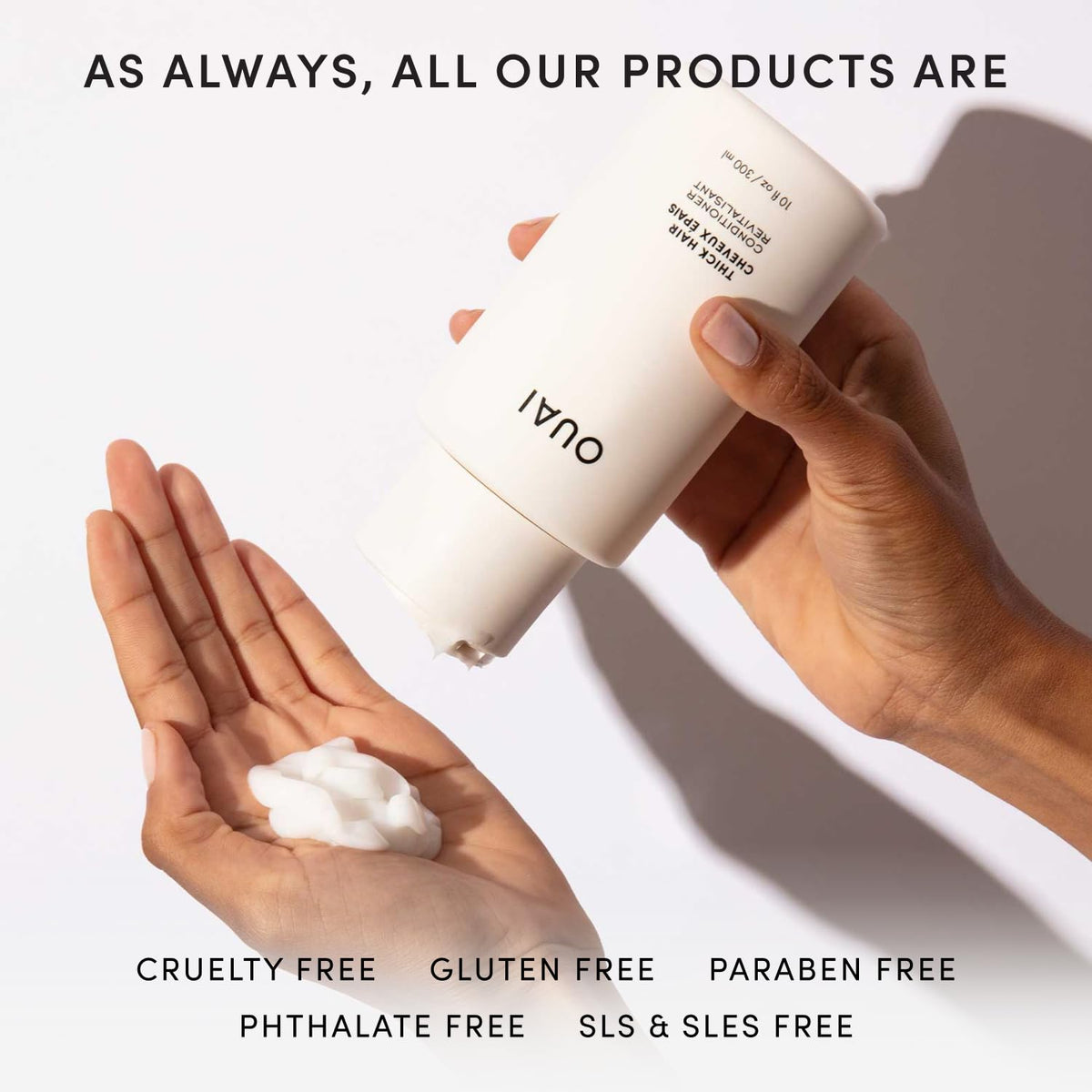 OUAI Thick Hair Conditioner 10 Oz packaging details