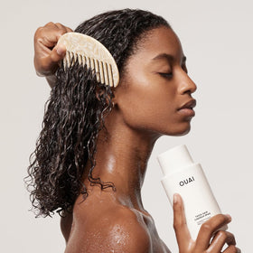 OUAI Thick Hair Conditioner 10 Oz side view
