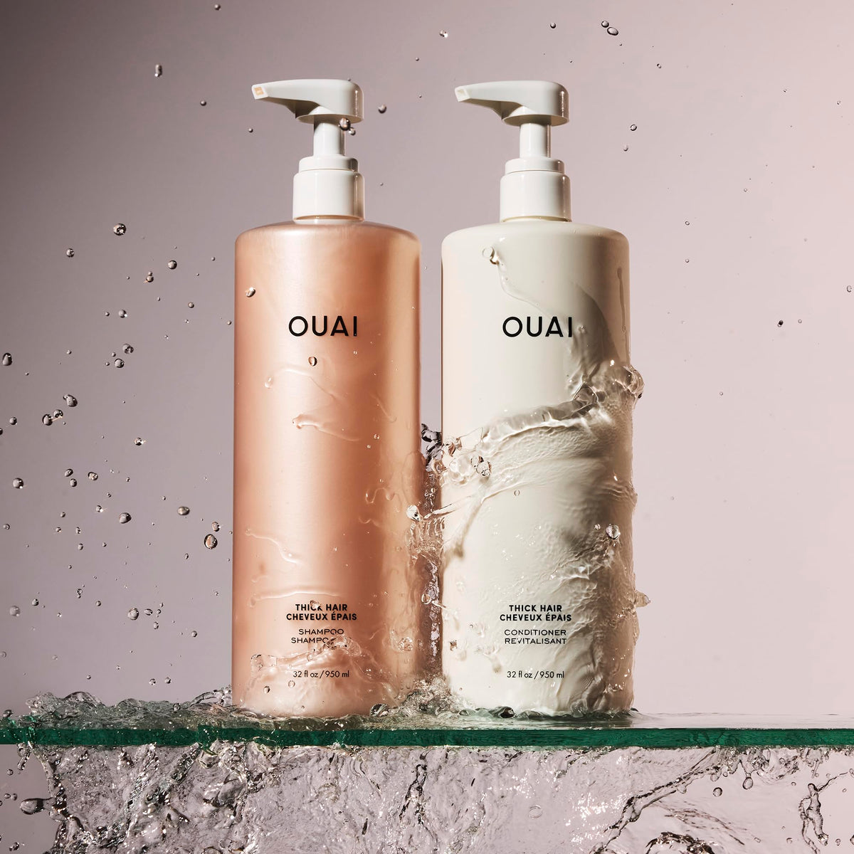 OUAI Thick Hair Shampoo Refill 32 Oz back view