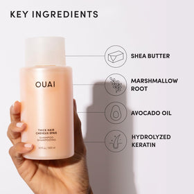 OUAI Thick Hair Shampoo with fresh ingredients