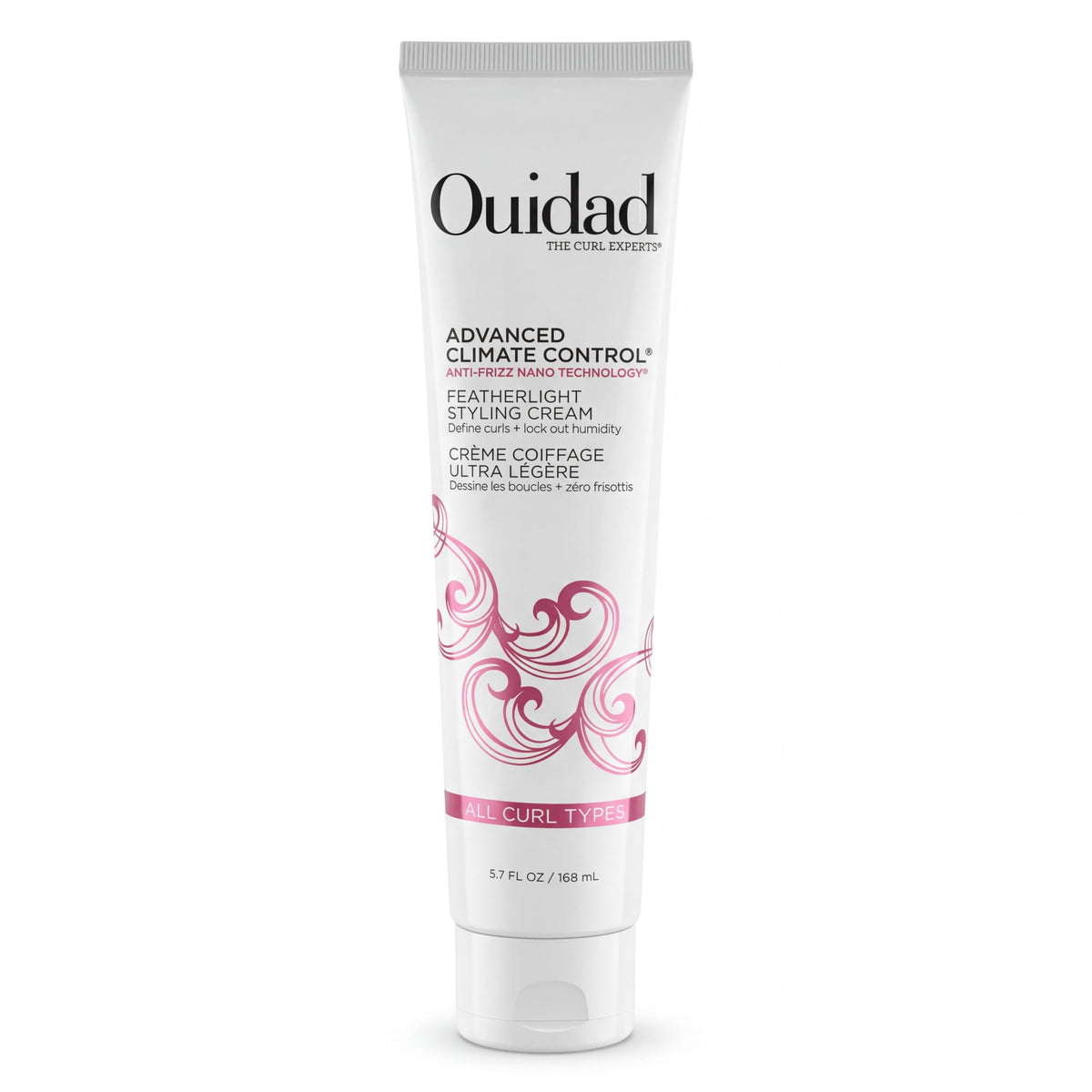 Ouidad Advanced Climate Control Styling Cream front view, 5.7 fl oz