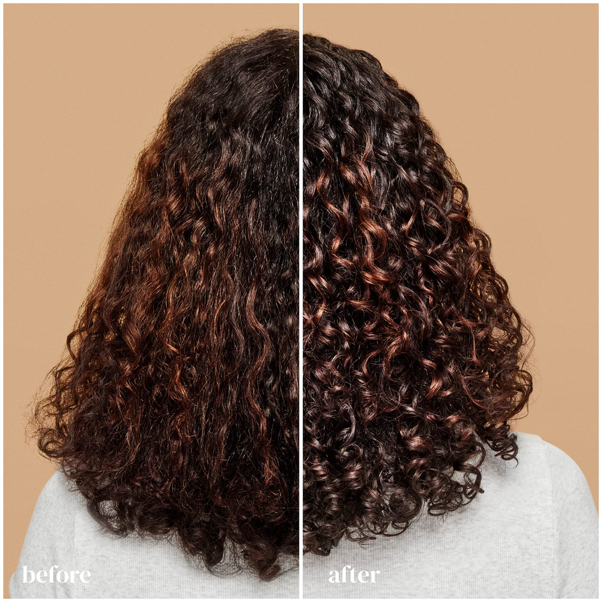 Ouidad Curl Gel application on curly hair
