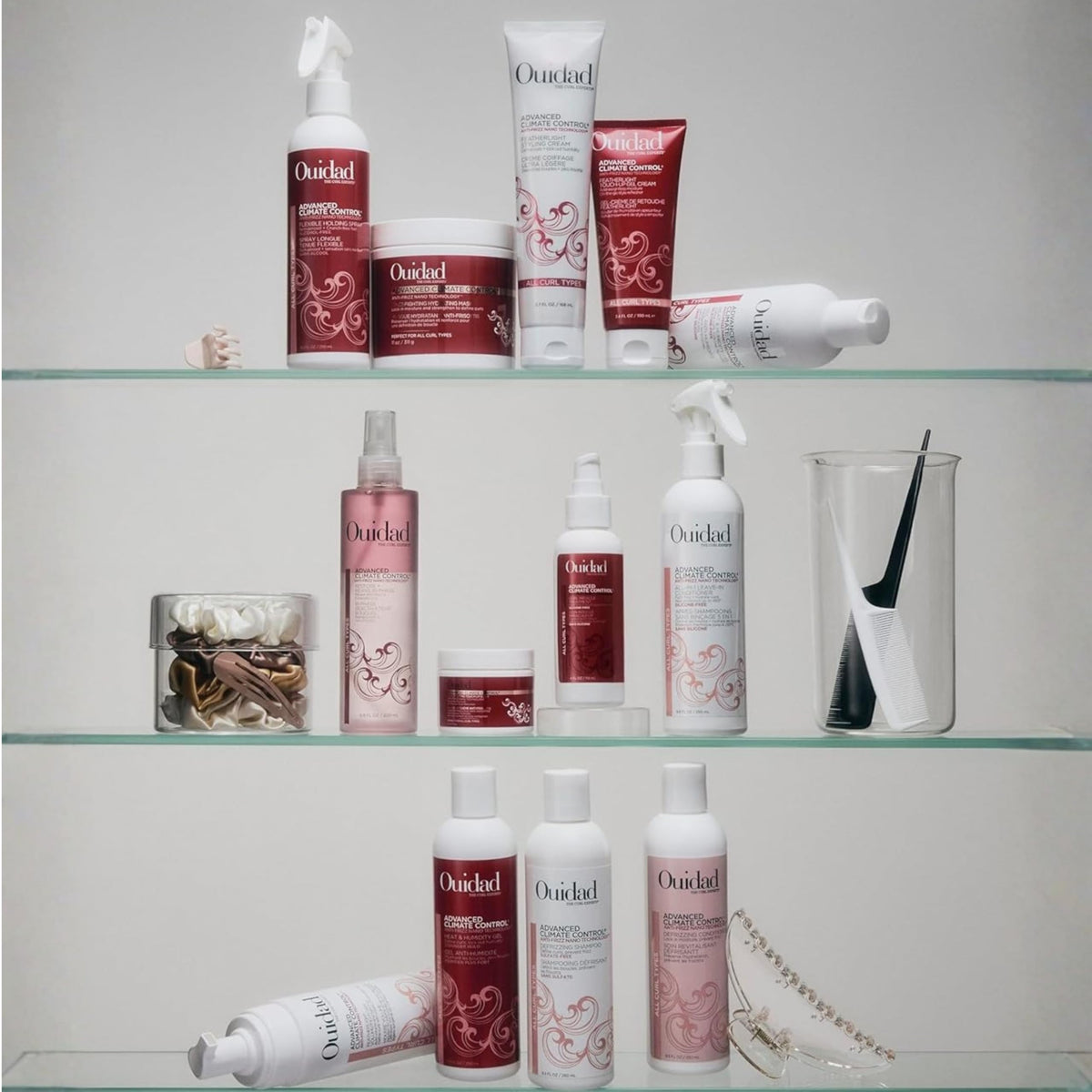 Ouidad Curl Gel ingredients list on packaging
