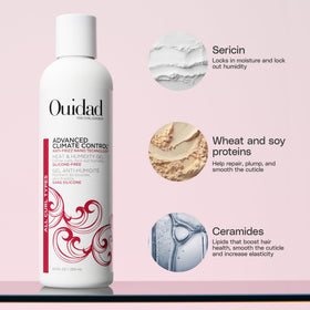 Ouidad gel packaging with detailed label