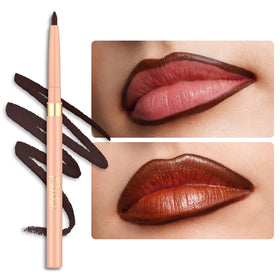 Oulac Brown Lip Liner Pencil 2in1 retractable crayon front view