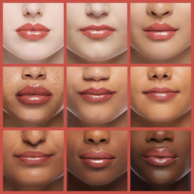 Oulac Coral Pink Lipstick with mirror design packaging