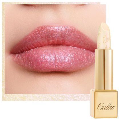 Oulac Glitter Lipstick front view with metallic shine