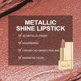 Oulac Matte Cinnamon Lipstick GM03 applied on lips