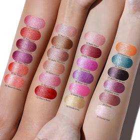 Oulac Pink Lipstick displayed with other beauty products