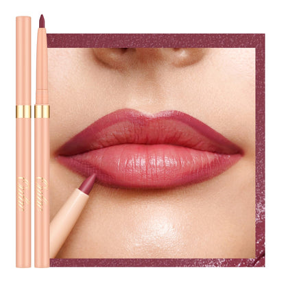 Oulac Pink Retractable Lipliner Pencil front view with 05 Dried Rose shade