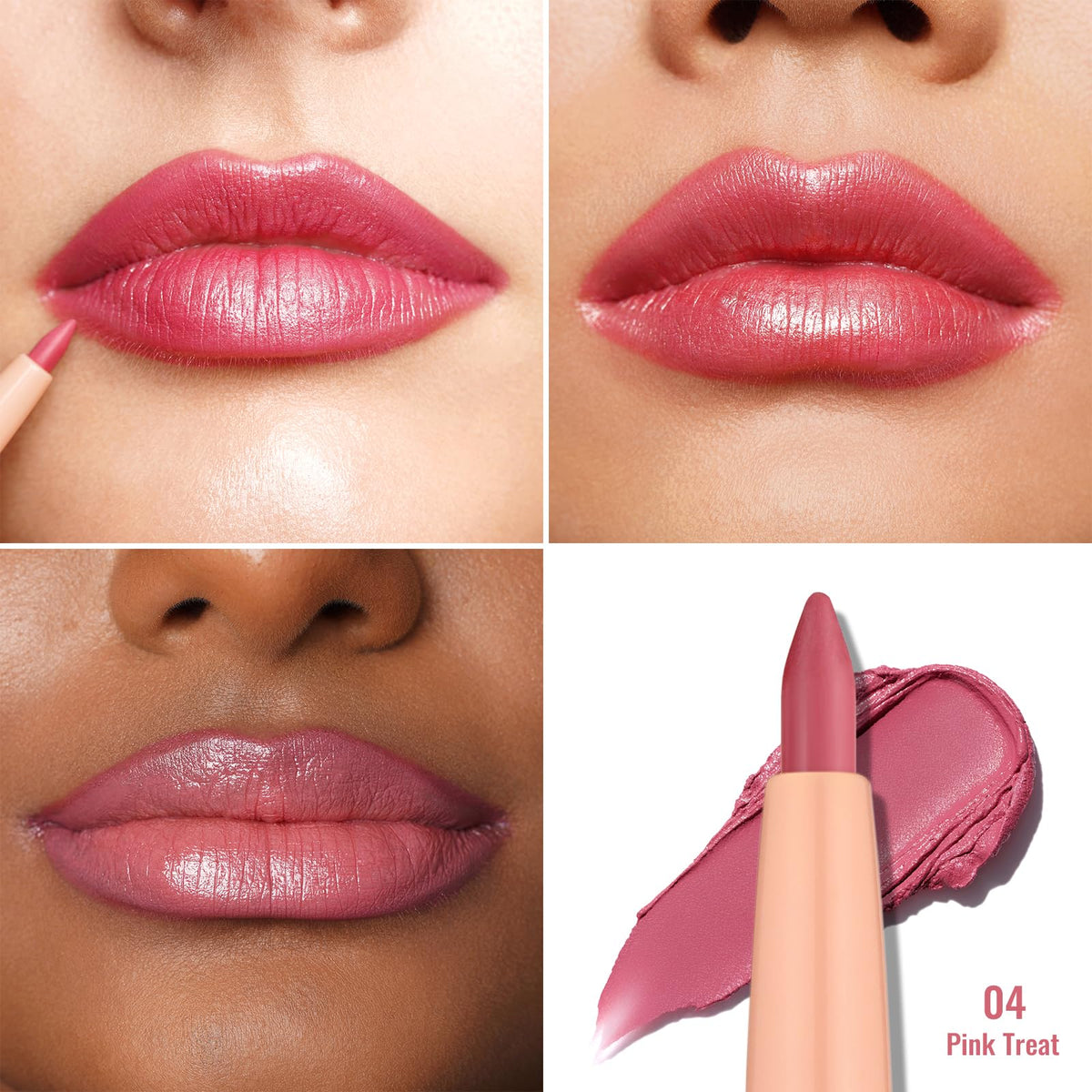Oulac Pink Retractable Lipliner Pencil packaging
