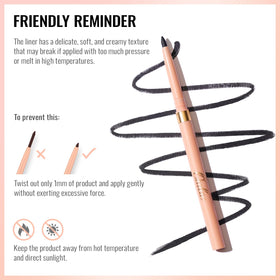 Oulac Pink Retractable Lipliner Pencil with lip makeup look