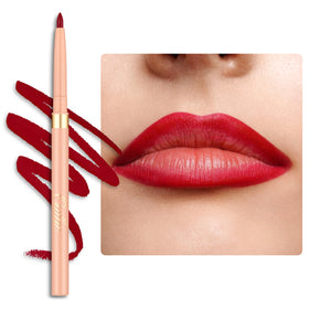 Oulac Red Retractable Lipliner Pencil 2in1 Cherry front view