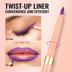 Oulac Waterproof Lipliner Pencil Set displayed with makeup accessories