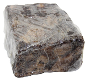 Our Earth's Secrets Raw African Black Soap packaging side view