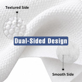 ourmed life disposable face towels close-up of plush pearl side