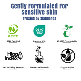 ourmed life disposable face towels packaging details