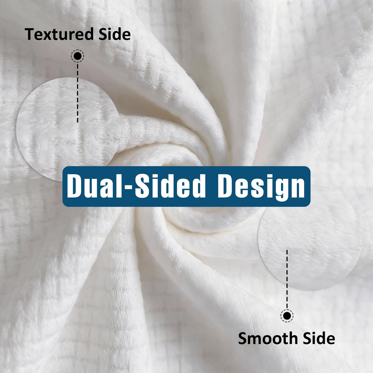 ourmed life Disposable Face Towels showing size comparison