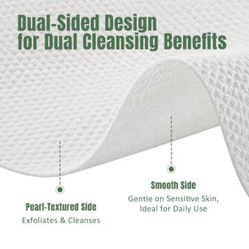 ourmed life disposable face towels stack showing size