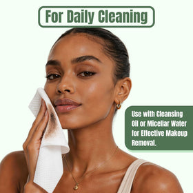 ourmed life disposable face towels with skincare products