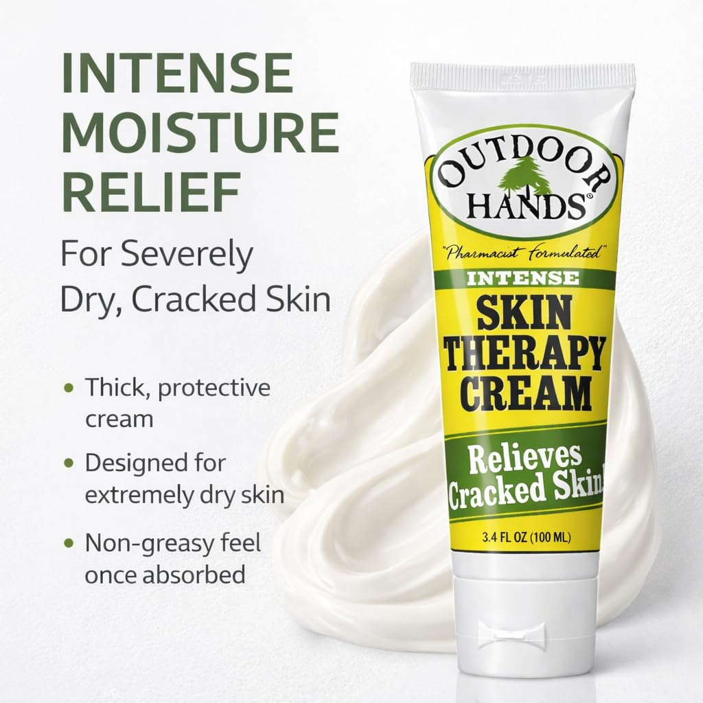 Outdoor Hands Intense Skin Therapy Cream 3.4oz tube with cap