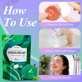 Ouwuni Lavender shower steamer with flowers