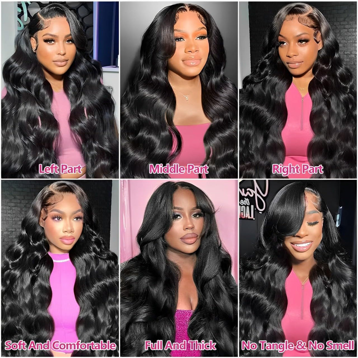oveflect 34-Inch Body Wave Wig on mannequin