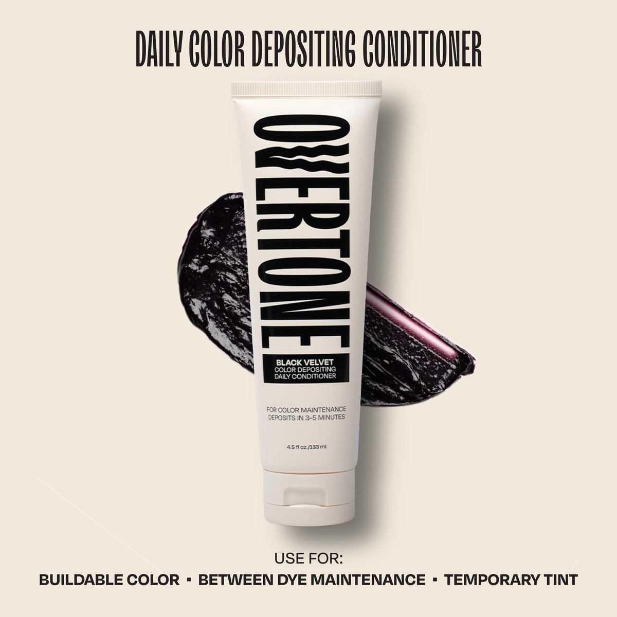 oVertone Black Velvet Conditioner with coconut oil and shea butter ingredients