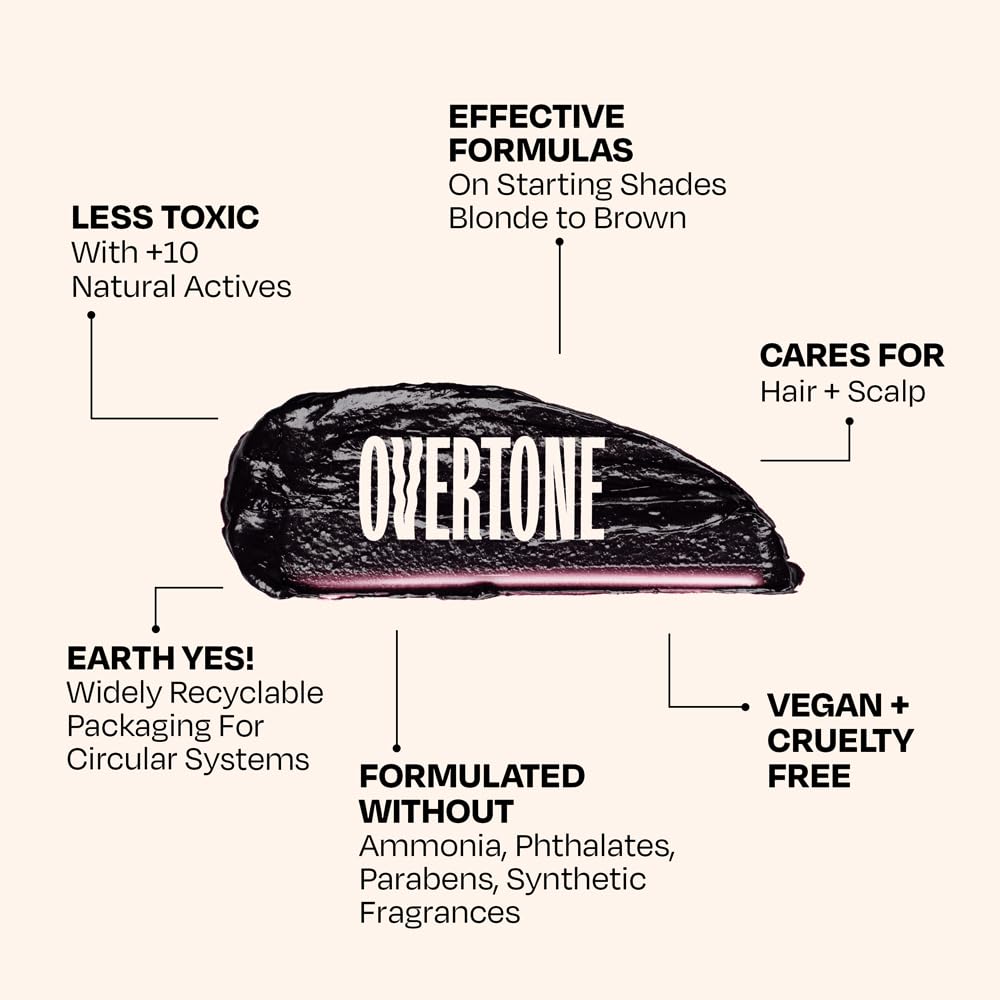 oVertone Black Velvet Conditioner with colour chart