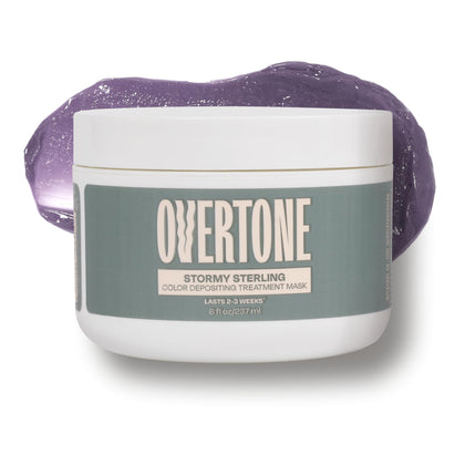 oVertone Color Depositing Hair Mask front view, Stormy Sterling