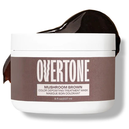 oVertone Color Depositing Hair Mask Mushroom Brown front view