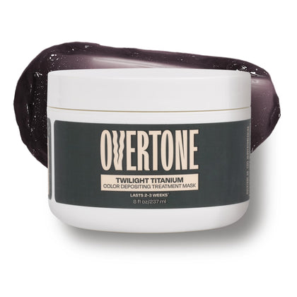 oVertone Color Depositing Hair Mask Twilight Titanium front view