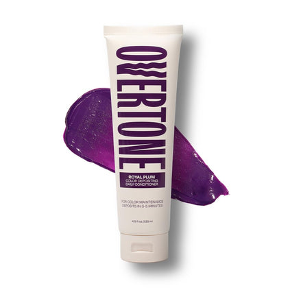 oVertone Daily Color Depositing Conditioner Royal Plum front view
