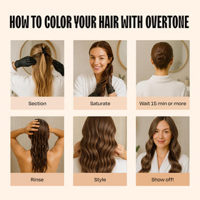 oVertone Golden Brown Hair Mask open jar showing product