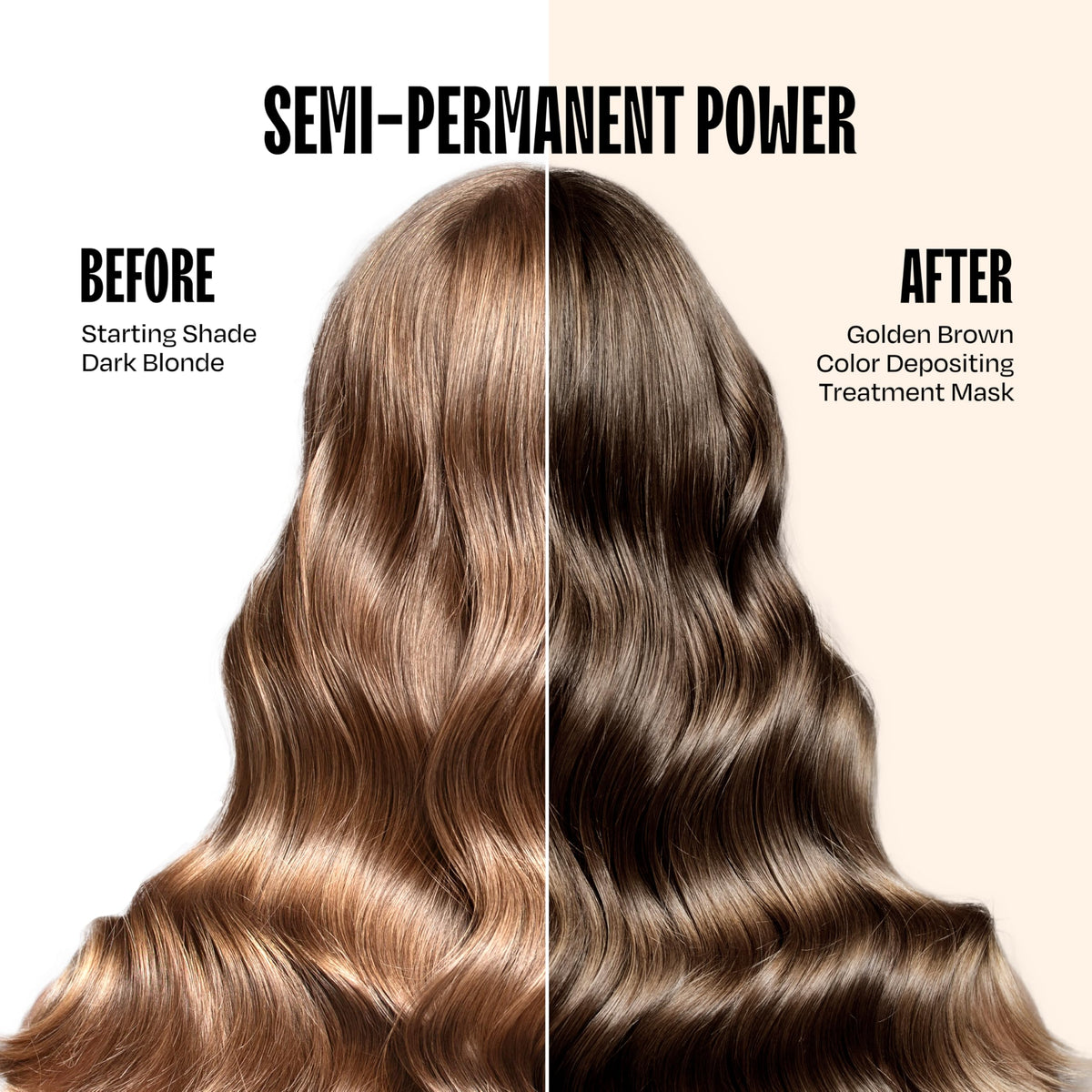 oVertone Golden Brown Hair Mask showing texture