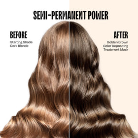oVertone Golden Brown Hair Mask showing texture