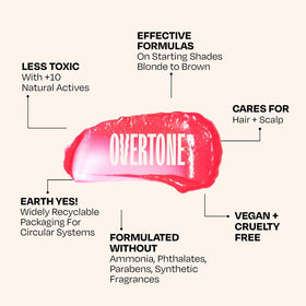 oVertone Golden Rose conditioner with colour chart