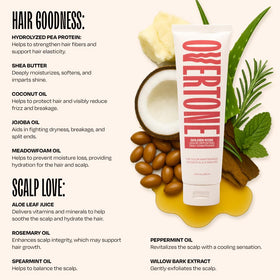 oVertone Golden Rose conditioner with ingredients list