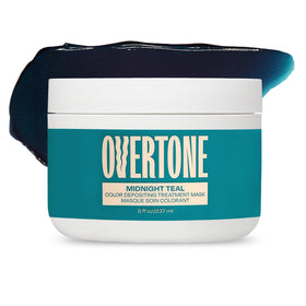 oVertone Midnight Teal Hair Mask front view with packaging