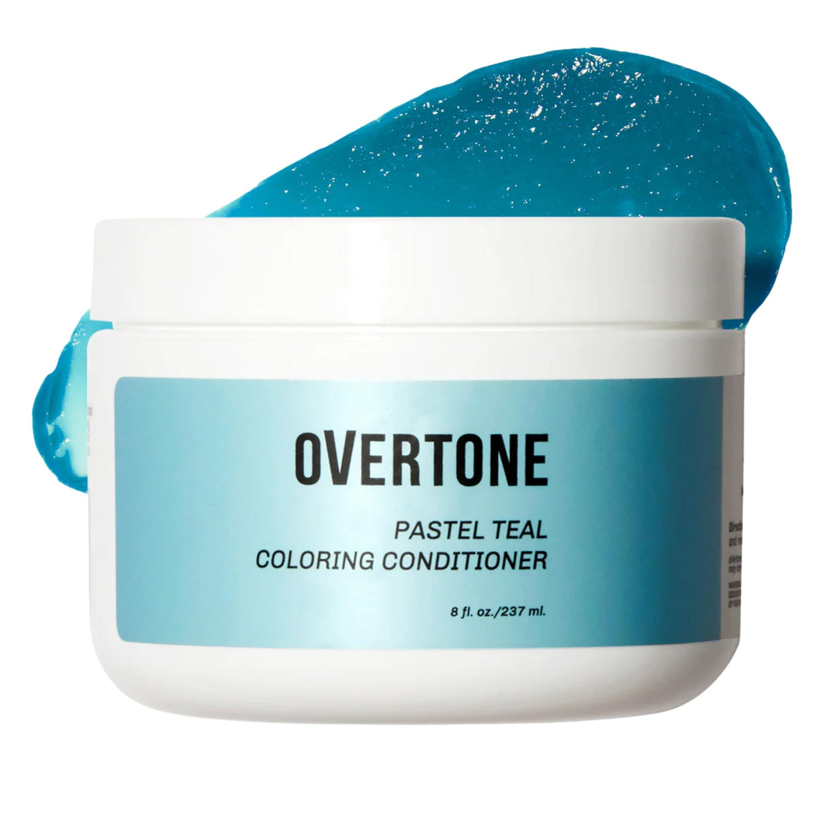 oVertone Pastel Teal Hair Mask front view, 8 oz