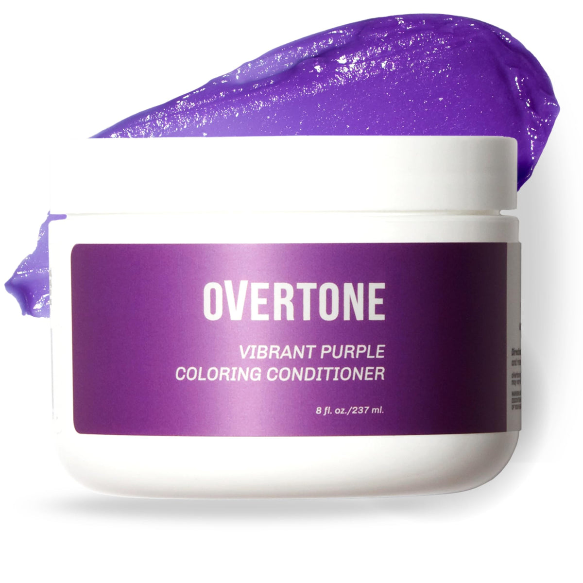 oVertone Vibrant Purple Hair Mask front view, 8 oz