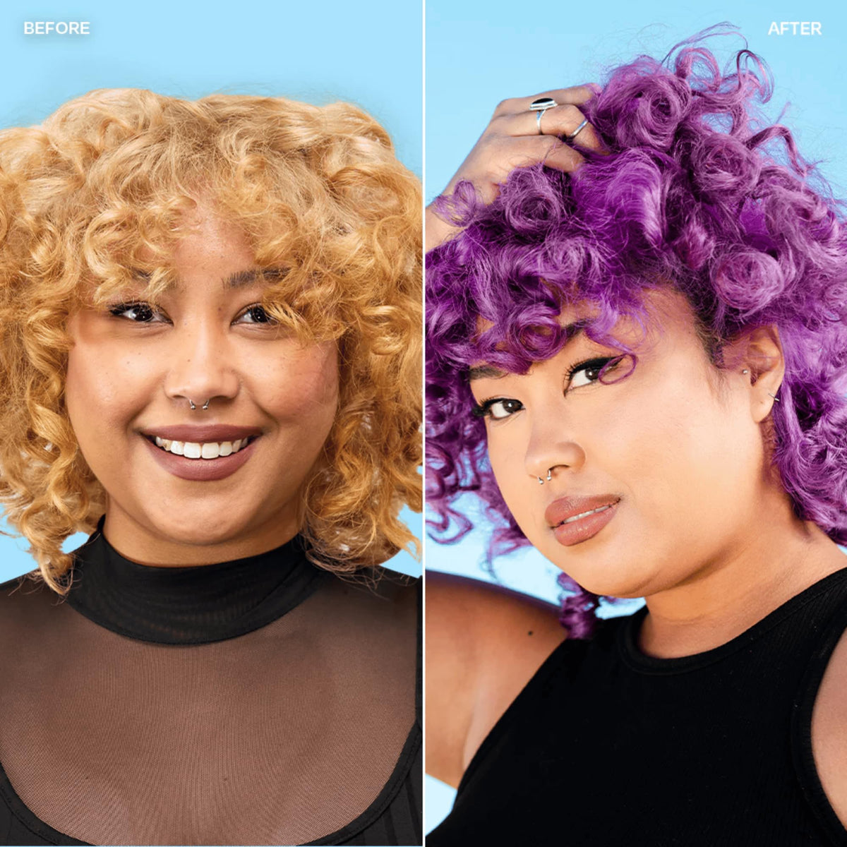 oVertone Vibrant Purple Hair Mask with coconut and shea butter