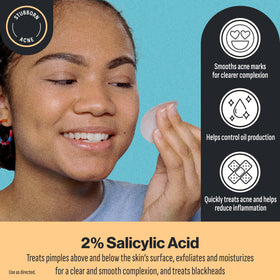 Oxy 3-IN-1 Acne Cleansing Pads showing dual-sided texture