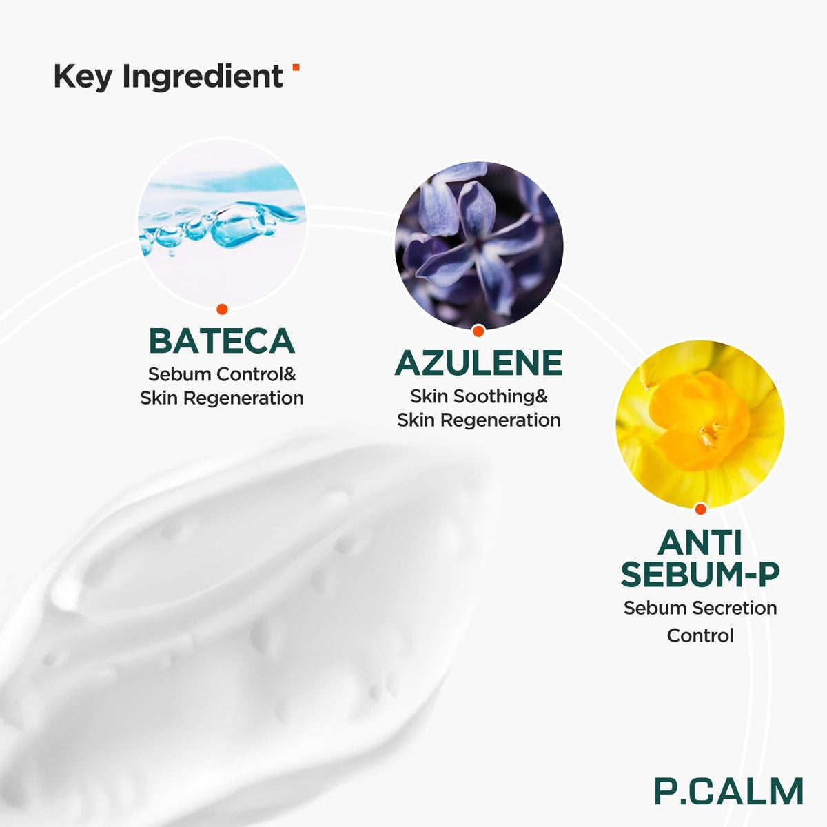 P.CALM Underpore Foam Cleanser 150ml back view