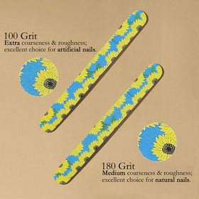 P2P Nails Colorful Nail File Strips showing double sided feature