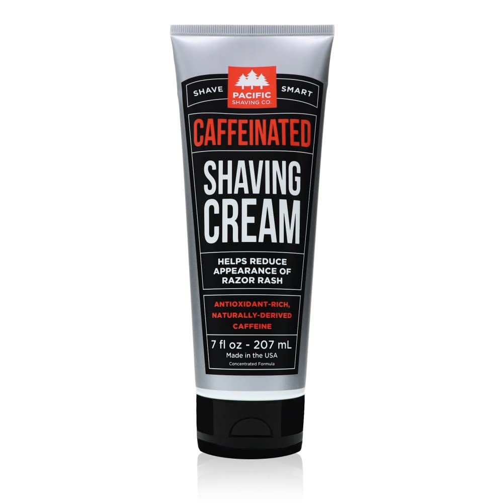 Pacific Shaving Company Caffeinated Shaving Cream 7 Oz front view