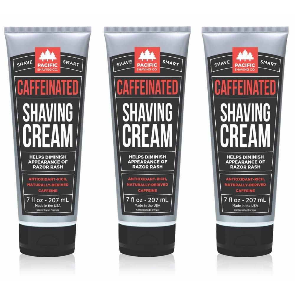 Pacific Shaving Company Caffeinated Shaving Cream 7 Oz front view