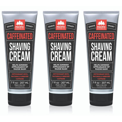 Pacific Shaving Company Caffeinated Shaving Cream 7 Oz front view
