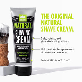 Pacific Shaving Company Natural Men's Shaving Cream 3.4 Oz back view